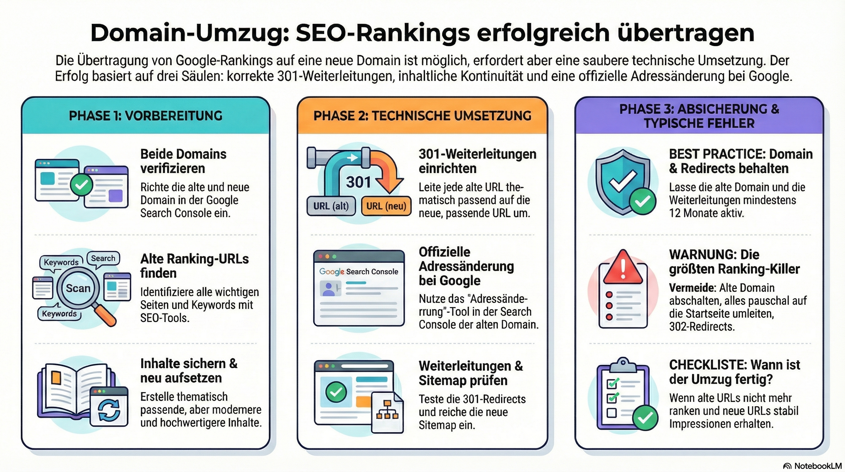 Domain-Umzug: SEO-Rankings erfolgreich übertragen